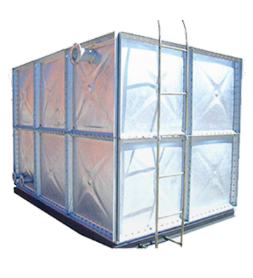 Stainless steel domestic water tank